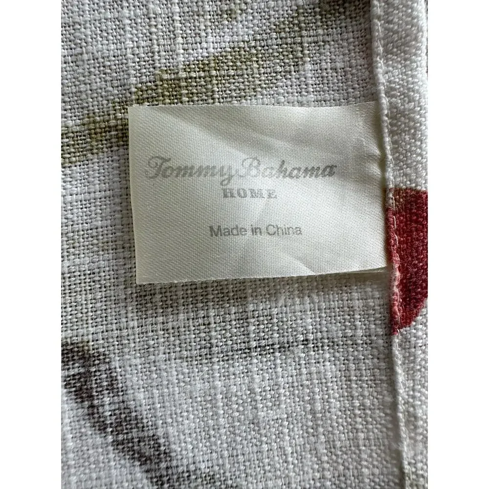 Tommy Bahama Paradise Point Tablecloth Printed Cotton/Poly Blend Muted Clr 47x53